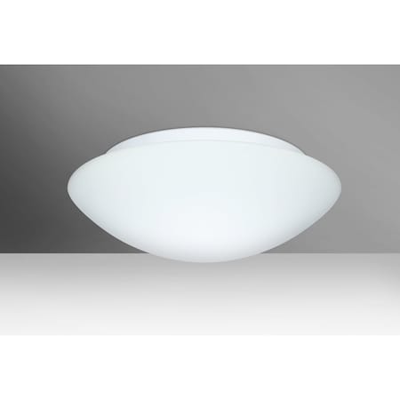 Besa Lighting Nova 16 Ceiling, White, 3x60W Incandescent 977007C